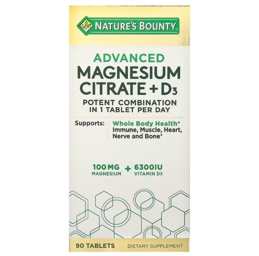 Citrato de Magnesio Natures Bounty x90