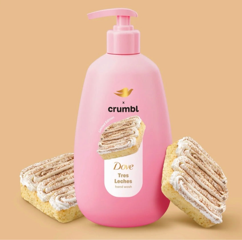 Jabón de manos Tres Leches Dove x Crumbl