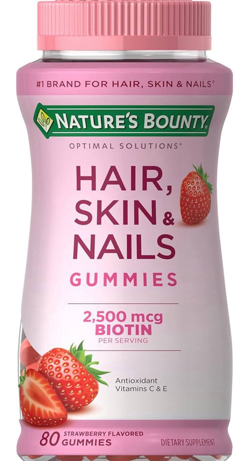 Hair Skin Nails gomitas x80 Biotin