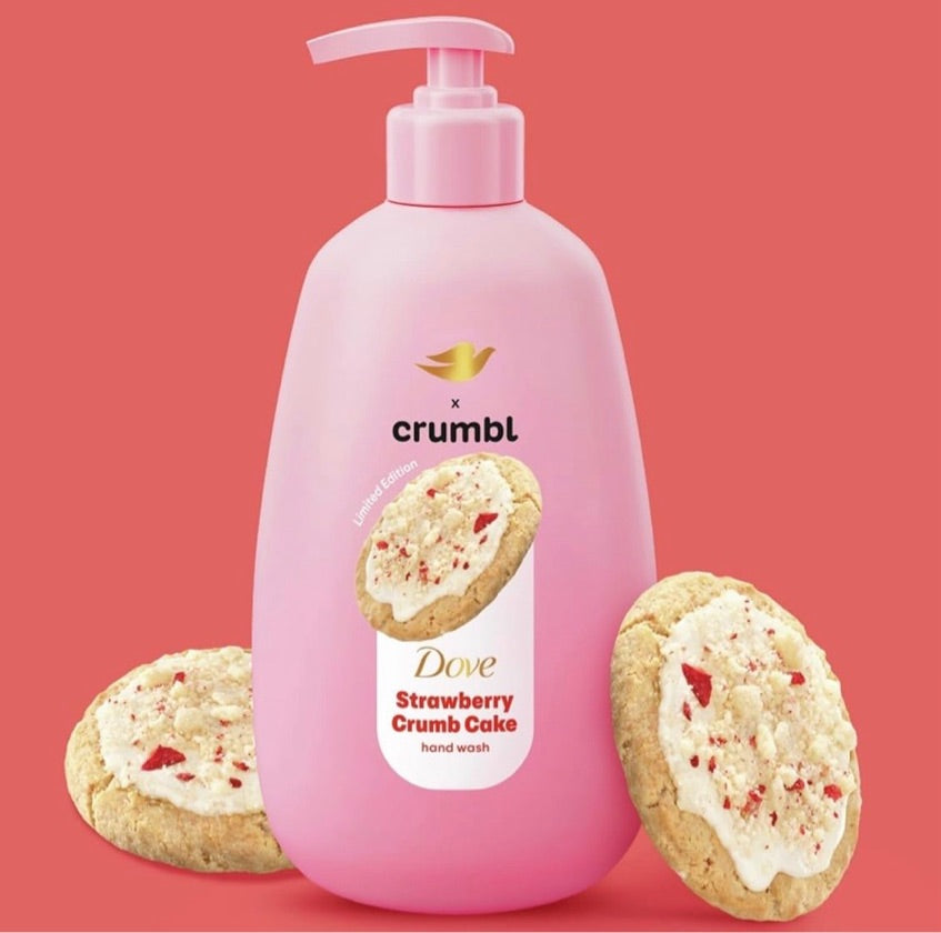 Jabón de manos Fresa Dove X Crumbl