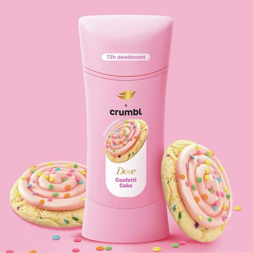 Desorante Confetti Dove X Crumbl