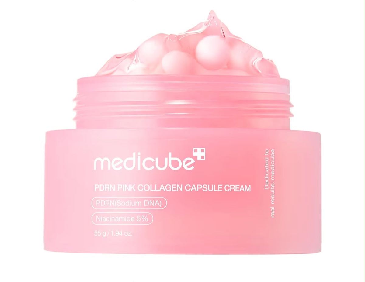 Crema cápsula con Salmón ADN PDRN Colágeno Rosa 55g Medicube