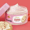 Exfoliante Corporal Dove x Crumbl Fresa
