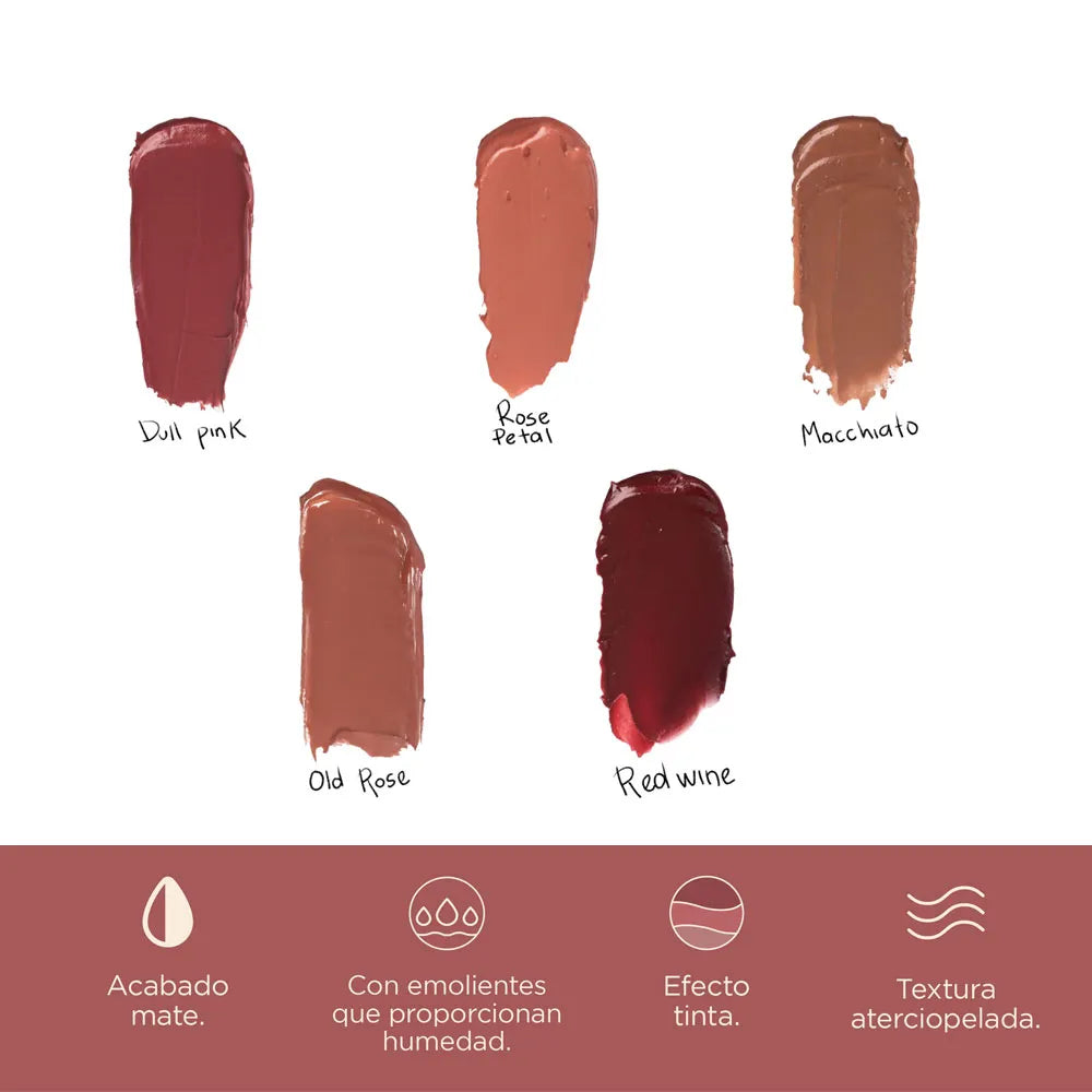 Labial líquido velvet Atenea