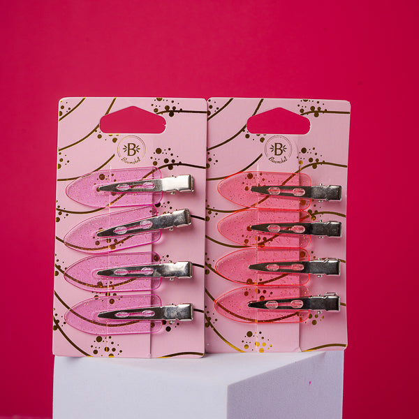 Pinza cabello x4 bloomshell